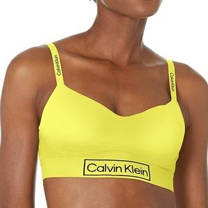 Calvin Klein Neon Yellow Seamless Bralette